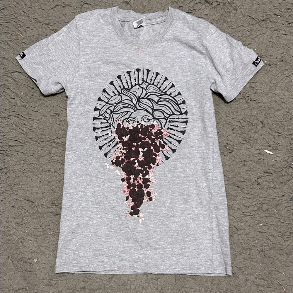 Crooks & Castles Gray Artistic Graphic Tee